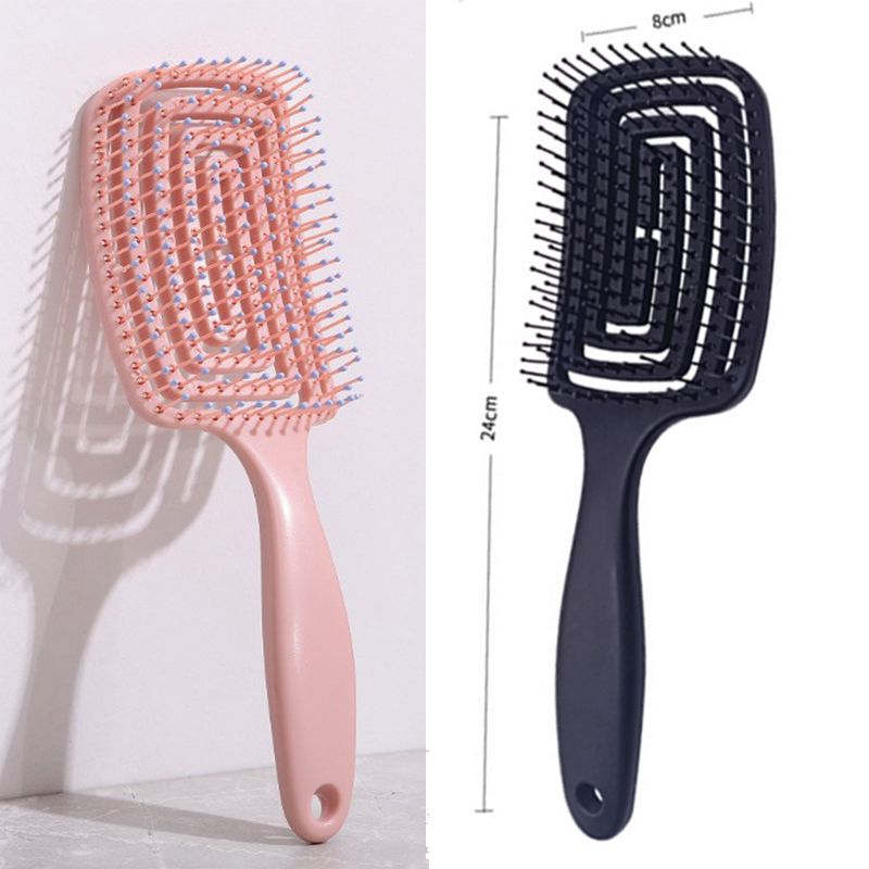 New Hollow Back-Type Comb High-Value Girl'S Portable Hair Comb Fluffy Tight Scalp Massage Sparerib Comb - Image 2